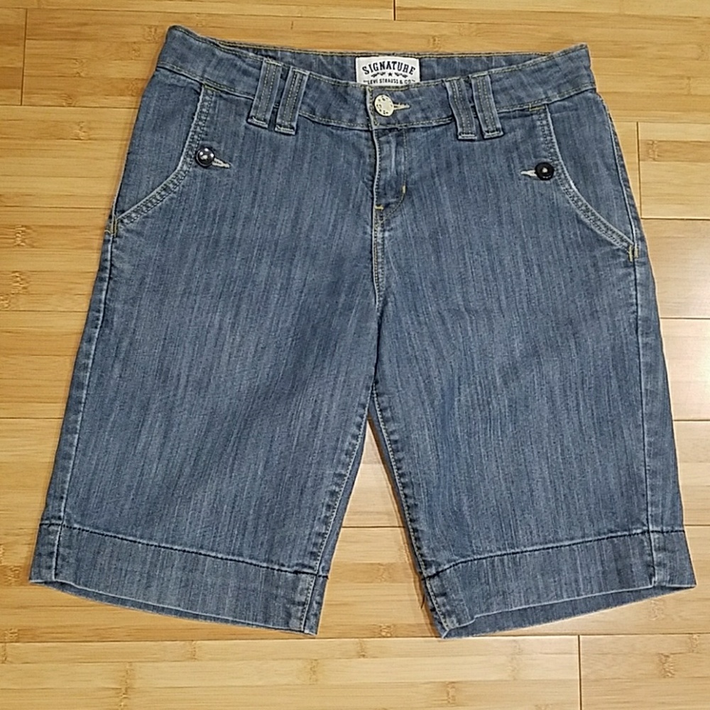 3 for $10!Levi's Signature Long Denim Shorts Jeans